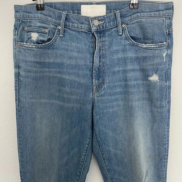 Mother The Insider Ankle Size 32 Jeans Destroyed Bills - Picture 3 of 12